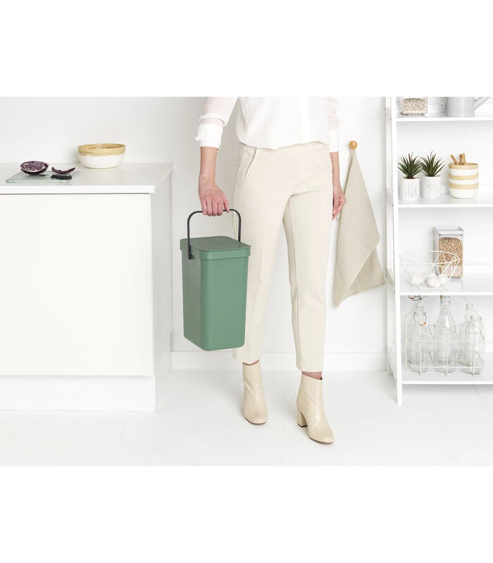 Brabantia Sort & Go Afvalemmer, 12 Liter - Fir Green 4 Brabantia Sort & Go Afvalemmer, 12 Liter - Fir Green - Afbeelding 4