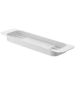 Yamazaki Extendable Bathtub Tray - Tower - White