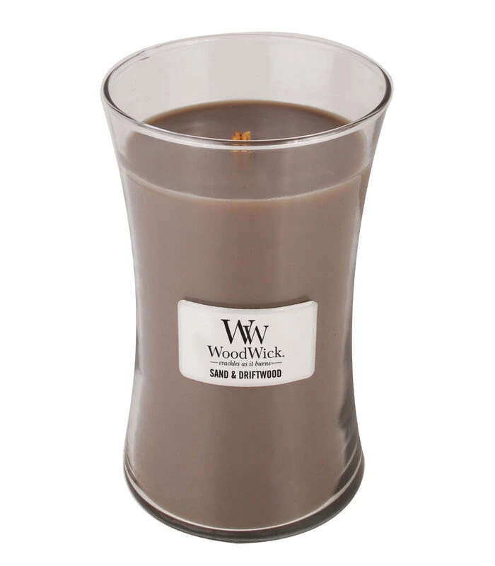 WoodWick Kaars Sand & Driftwood Large 1 WoodWick Kaars Sand & Driftwood Large