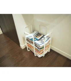 Yamazaki News Rack - Tower - White -Dagelijkse Boodschappen Winkel 4d90714159fb4f1bbe0a1dd5fe6f0afc