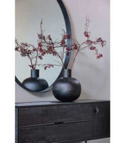 Exclusive Pixie Vaas - Metaal - Zwart - 35x30x30 -Dagelijkse Boodschappen Winkel 4e78d9eaba17466fa101582ff2611f12