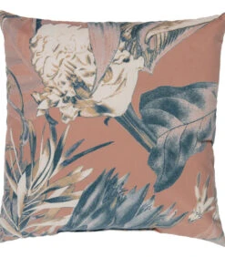 BePureHome Bouquet Kussen Printed - Velvet - Melon - 50x50