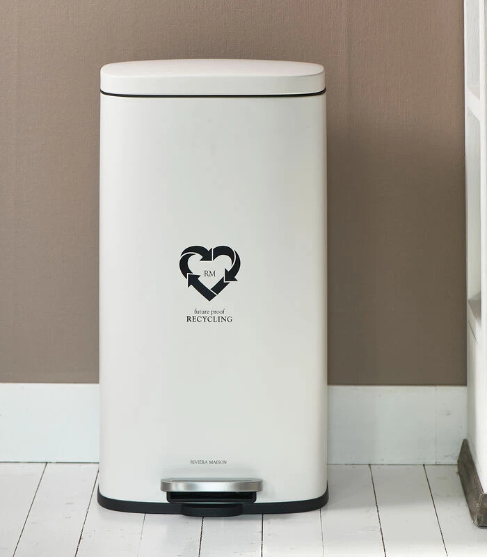 Afvalbak Prullenbak 30 Liter - Recycling L - Wit 2 Afvalbak Prullenbak 30 Liter - Recycling L - Wit - Afbeelding 2