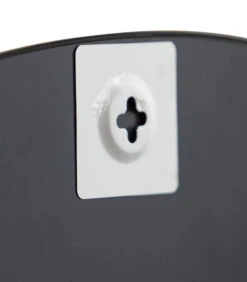 Exclusive Philou Spiegel - Glas/Metaal - Zwart - 60x55x0,5 -Dagelijkse Boodschappen Winkel 51ef751d2fbd4e8f873b037917944ad5