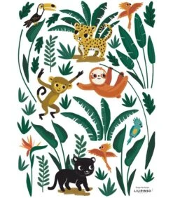 Muursticker Kinderkamer - Jungle Dieren