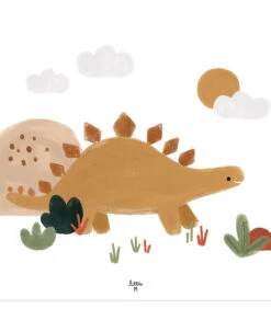 Set Van 4 Kinderposters - Dinosaurs & Co -Dagelijkse Boodschappen Winkel 5245d30357654d32b843441bbd875b12