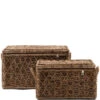 Opbergkist - Dekenkist - Nusa Dua Trunk - Set Van 2 Stuks - Naturel Beige