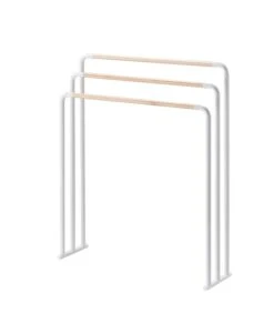 Yamazaki Bath Towel Hanger - Plain - White