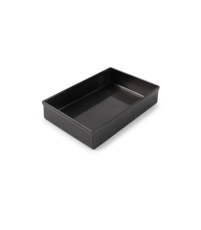 Opbergbak 15x10xH3cm Geborsteld Zwart Vanity 1 Opbergbak 15x10xH3cm Geborsteld Zwart Vanity