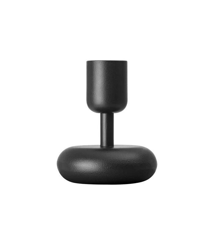Iittala Nappula Candle Holder 107mm Donkergrijs 1 Iittala Nappula Candle Holder 107mm Donkergrijs