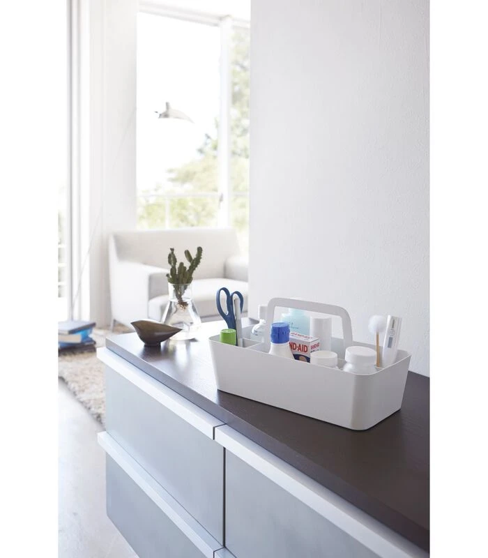 Yamazaki Toolbox L - Tower - White 2 Yamazaki Toolbox L - Tower - White - Afbeelding 2