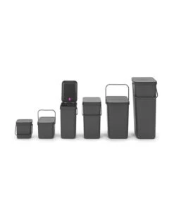 Brabantia Sort & Go Afvalemmer, 16 Liter - Grey -Dagelijkse Boodschappen Winkel 5955db9eed084a4789a153b82cbf7df3