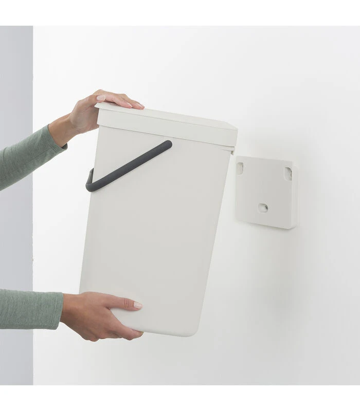 Brabantia Sort & Go Afvalemmer, 16 Liter - Light Grey 3 Brabantia Sort & Go Afvalemmer, 16 Liter - Light Grey - Afbeelding 3