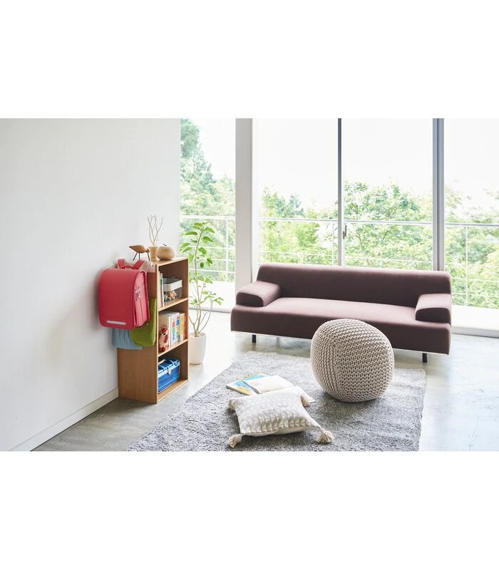 Yamazaki Backpack Hanger - Tower - White 2 Yamazaki Backpack Hanger - Tower - White - Afbeelding 2