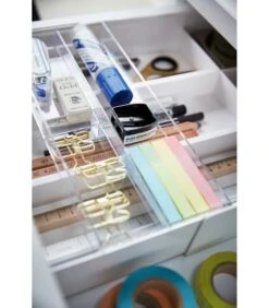 Yamazaki Extendable Drawer Organizer With Slide - Tower - White -Dagelijkse Boodschappen Winkel 5b5761d272614166a70e82fe0b05025c