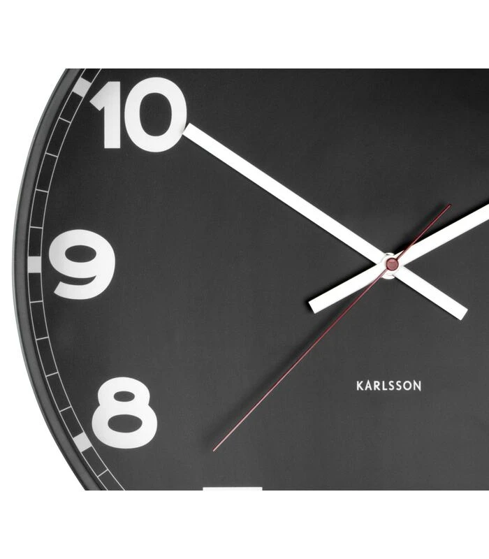 Karlsson Wandklok New Classic - Medium - Zwart - Ø40,6cm 3 Karlsson Wandklok New Classic - Medium - Zwart - Ø40,6cm - Afbeelding 3