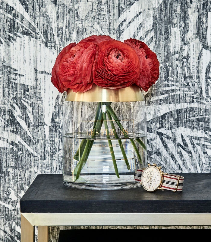 Glazen Vaas - Est 1948 Les Fleurs Vase - Transparant 2 Glazen Vaas - Est 1948 Les Fleurs Vase - Transparant - Afbeelding 2