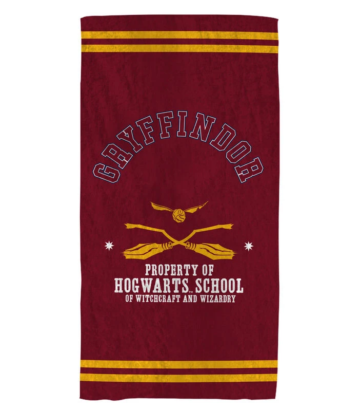 Harry Potter Strandlaken Met Fluwelen Opdruk 100% Katoen, QUIDDITCH TEAM 1 Harry Potter Strandlaken Met Fluwelen Opdruk 100% Katoen, QUIDDITCH TEAM