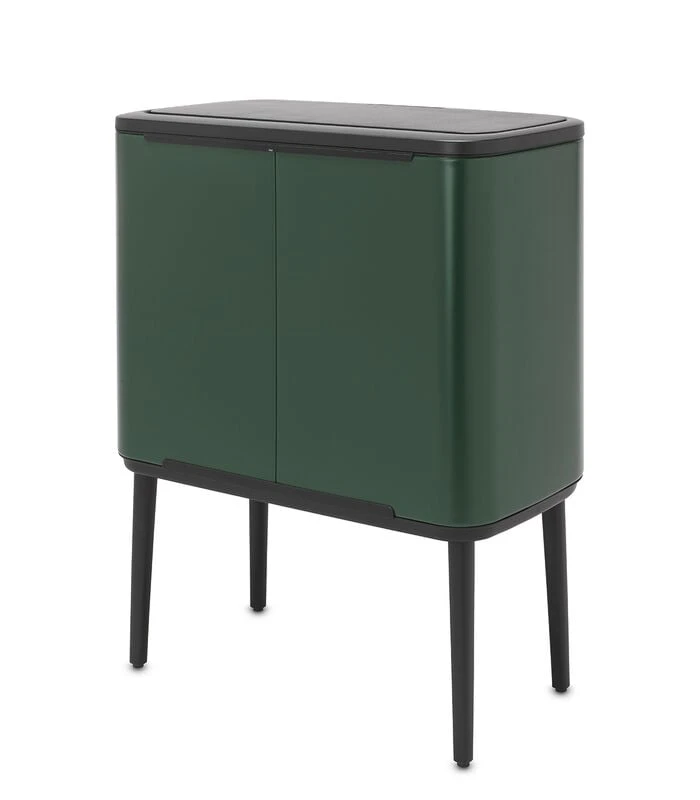 Brabantia Bo Touch Bin, 3 X 11L - Pine Green 2 Brabantia Bo Touch Bin, 3 X 11L - Pine Green - Afbeelding 2