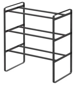 Yamazaki Frame Extendable Shoe Rack 3 Tire - Black -Dagelijkse Boodschappen Winkel 5d8b534b3cdd4bc5a2ab1e843691002b