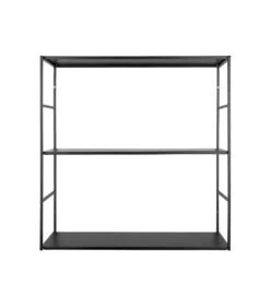 PRESENT TIME Wandrek Level - Metaal Mat Zwart - 60x20x60cm -Dagelijkse Boodschappen Winkel 5de326811d7e45ac9a63d09ce0206f4b