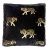 Kussens Met Goud Geborduurde Tijgers