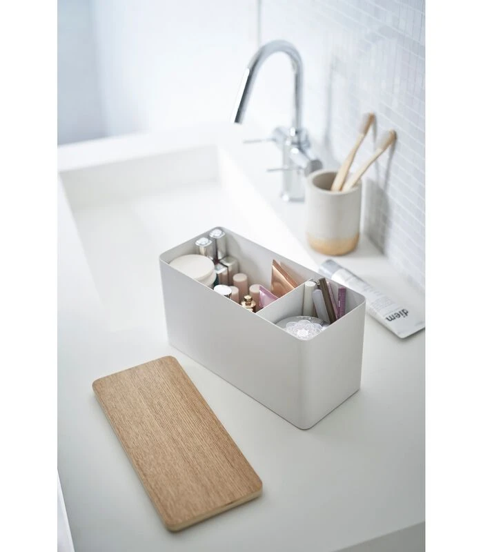 Yamazaki Sanitary Storage Box - Rin - Natural 2 Yamazaki Sanitary Storage Box - Rin - Natural - Afbeelding 2