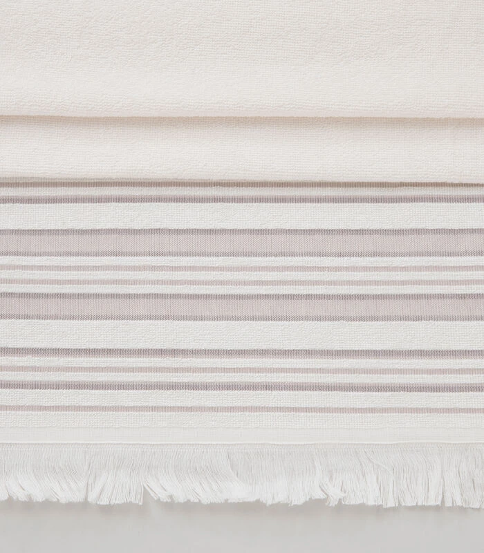 Badhanddoek Derin 100x150 Cm Beige 2 Badhanddoek Derin 100x150 Cm Beige - Afbeelding 2