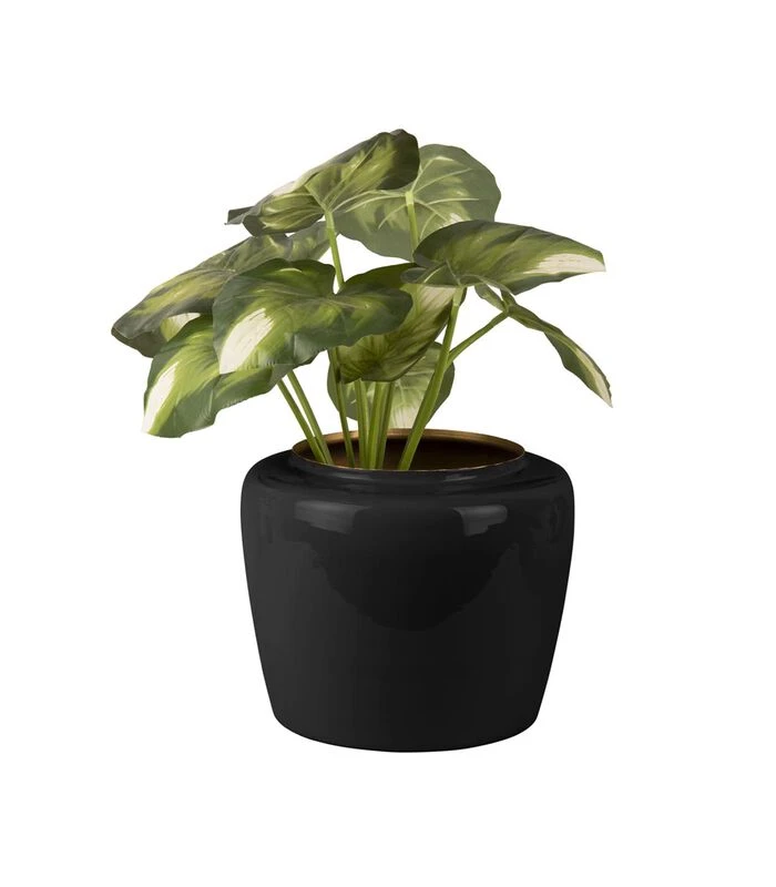 PRESENT TIME Bloempot Grand - Zwart - Ø25x20 Cm 2 PRESENT TIME Bloempot Grand - Zwart - Ø25x20 Cm - Afbeelding 2