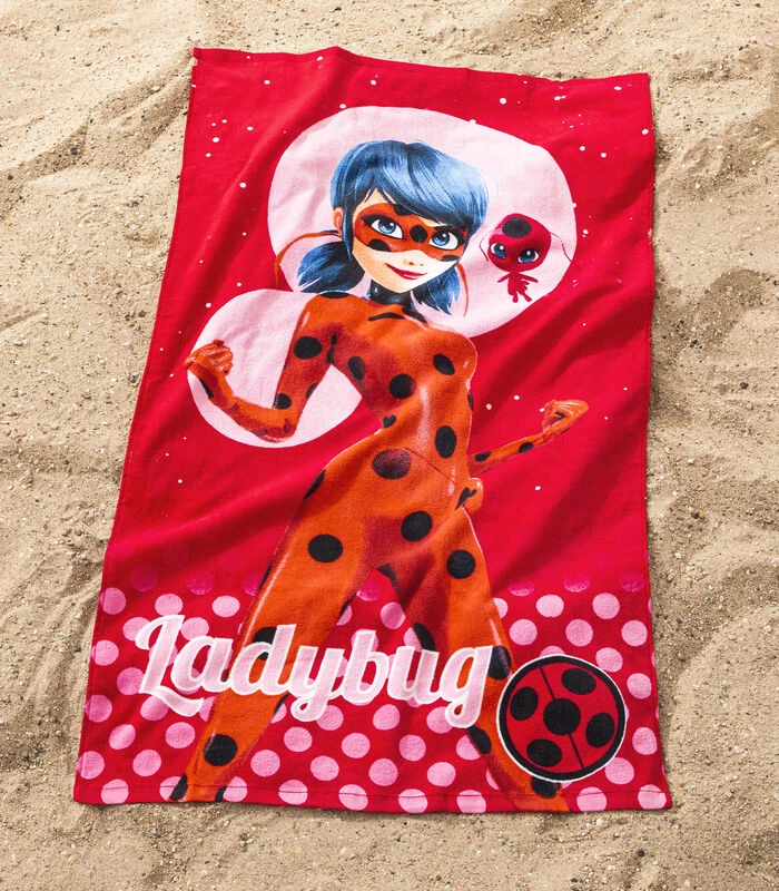 Strandlaken Met Fluwelen Opdruk 100% Katoen, SUPERGIRL 2 Strandlaken Met Fluwelen Opdruk 100% Katoen, SUPERGIRL - Afbeelding 2