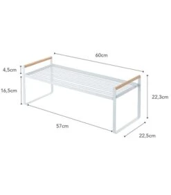 Yamazaki Kitchen Storage Shelf - Tosca - White -Dagelijkse Boodschappen Winkel 60d31aa08f8d466e81f8f486beca39d5