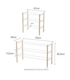 Yamazaki Expand. Shoe Rack - Plain - White -Dagelijkse Boodschappen Winkel 60f01210fcab43ccacdc2d5f3d3aed2f
