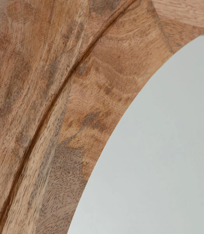 Exclusive Rion Ronde Spiegel - Mangohout - Natural - 4x101x101 4 Exclusive Rion Ronde Spiegel - Mangohout - Natural - 4x101x101 - Afbeelding 4