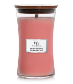 WoodWick Kaars Melon & Pink Quartz Large