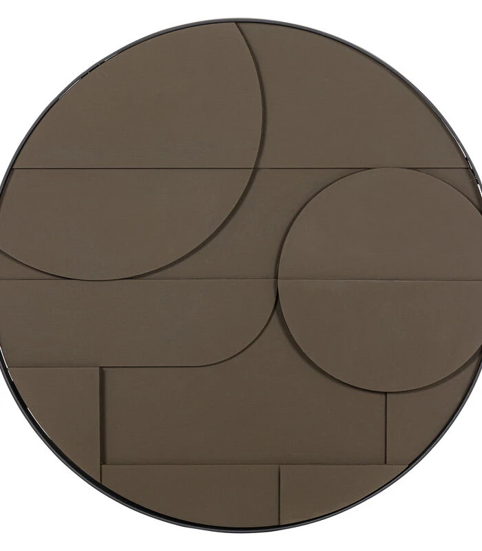 Fiona Rond Schilderij - Espresso - 80x80x5 1 Fiona Rond Schilderij - Espresso - 80x80x5