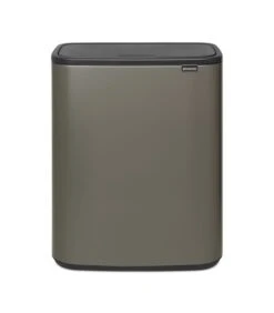 Brabantia Bo Touch Bin, 1 Binnenemmer, 60 Liter - Platinum