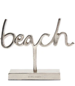 Beeld Met Tekst Op Voet, Deco - Beach Statue - Zilver