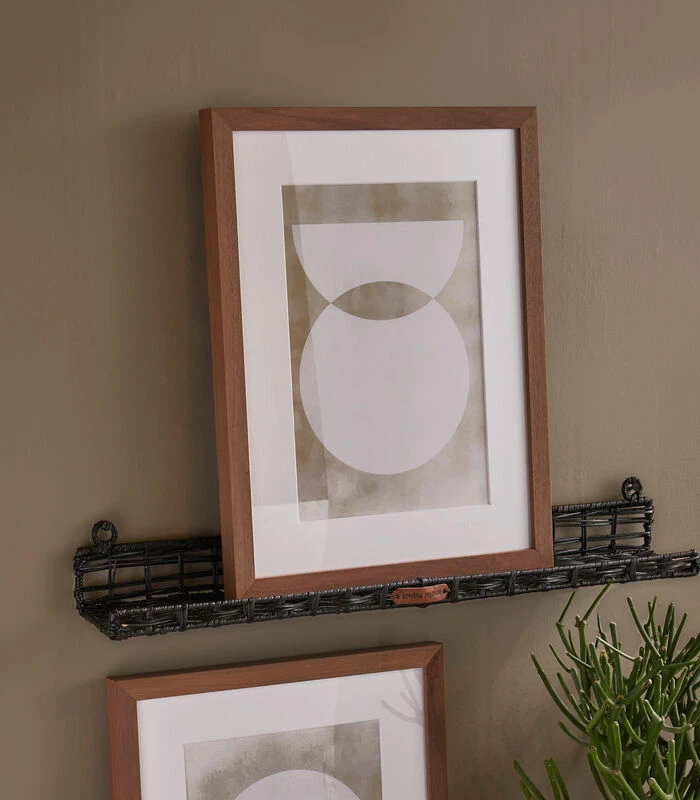 Wandplank Rustic Rattan Zwart - 60 Cm 2 Wandplank Rustic Rattan Zwart - 60 Cm - Afbeelding 2