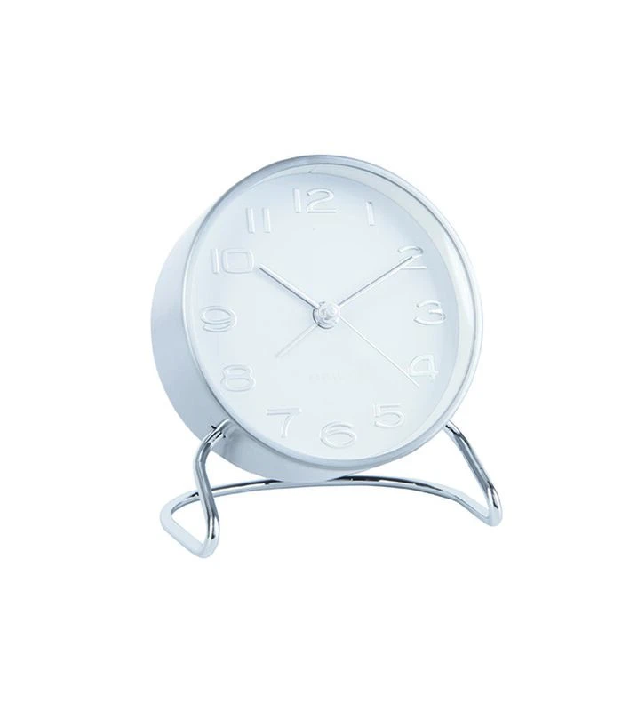 Karlsson Wekker Classical Numbers - Wit - Ø9,5x11cm 1 Karlsson Wekker Classical Numbers - Wit - Ø9,5x11cm