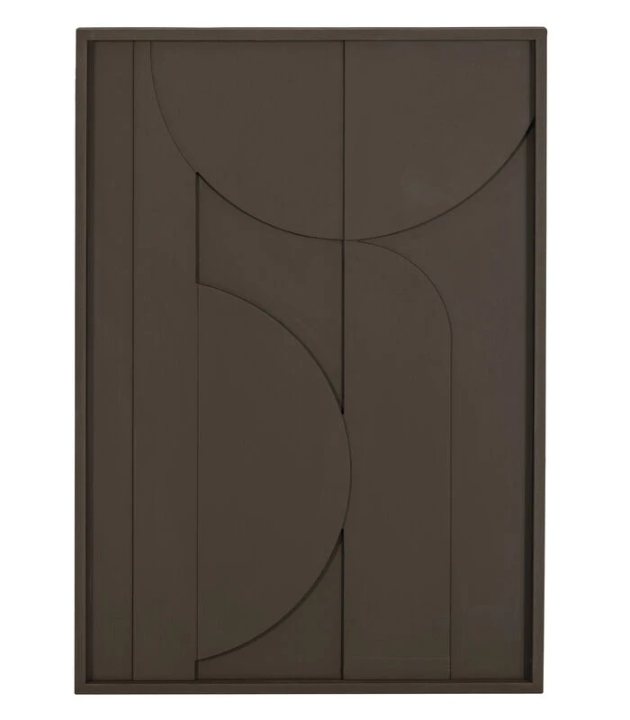 WOOOD Fiona Rechthoek Schilderij - Espresso - 100x70x5 1 WOOOD Fiona Rechthoek Schilderij - Espresso - 100x70x5