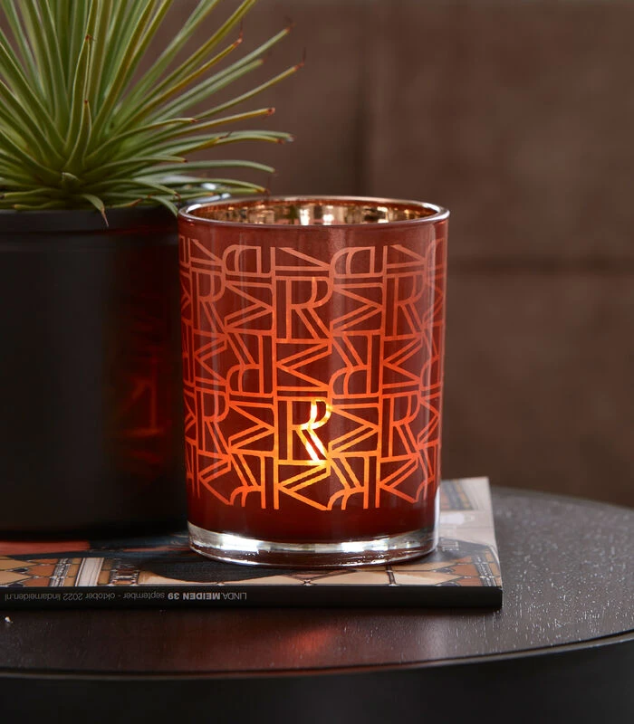 Waxinelichthouder Glas, Theelichthouder Patroon - Linquenda - Rood 2 Waxinelichthouder Glas, Theelichthouder Patroon - Linquenda - Rood - Afbeelding 2