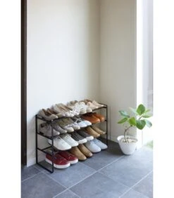 Yamazaki Frame Extendable Shoe Rack 3 Tire - Black -Dagelijkse Boodschappen Winkel 66f28d72cc7a443c9cd3eb527d21be67