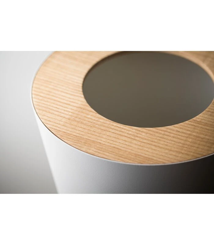 Yamazaki Trash Can Round - Rin - Natural 2 Yamazaki Trash Can Round - Rin - Natural - Afbeelding 2