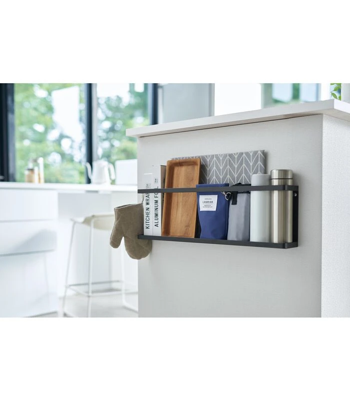 Yamazaki Wall Mounted Shelf - Tower - Black 2 Yamazaki Wall Mounted Shelf - Tower - Black - Afbeelding 2