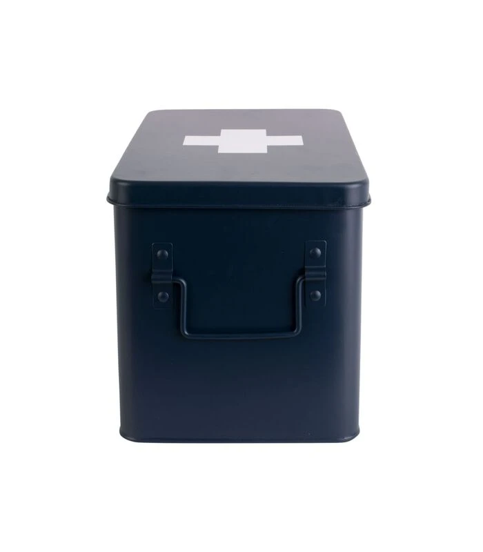 PRESENT TIME Medicijnkist - Large - Metaal Mat Donkerblauw - 31,5x19x21cm 3 PRESENT TIME Medicijnkist - Large - Metaal Mat Donkerblauw - 31,5x19x21cm - Afbeelding 3