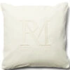 Kussenhoes, Kussensloop 50x50, Sierkussen RM Logo - Monogram - Wit -