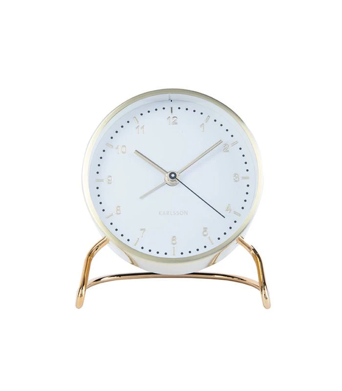 Karlsson Wekker Stylish Numbers - Wit - Ø9x11cm 3 Karlsson Wekker Stylish Numbers - Wit - Ø9x11cm - Afbeelding 3