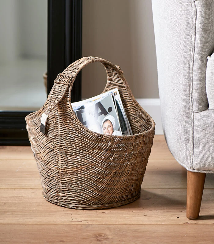 Opbergmand - Rustic Rattan Best Magazine Basket - Naturel 2 Opbergmand - Rustic Rattan Best Magazine Basket - Naturel - Afbeelding 2