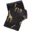 Plaid Met Goud Geborduurde Giraffen