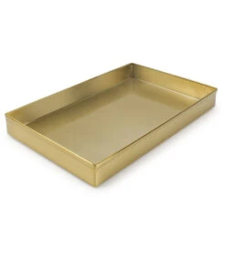 Opbergbak 28x16xH3cm Goud Vanity